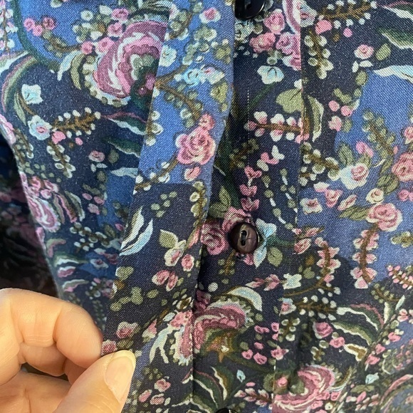 PENDLETON women’s floral print button down blouse,‎ size 8 - Picture 3 of 10